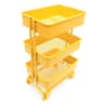 2025 Mini Dollhouse Trolley Rack  3Tier Metal Mini Bookshelf Display Shelf With Wheels For Dollhous 10