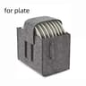Felt Plate  Cup Storage Bag  Camping Dish Organizer With Dividers For Plates Cups RV Motorhome  Kit 7