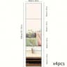 6 Pcs  10 Pcs SelfAdhesive Acrylic Mirror Wall Stickers  Flexible NonGlass Decorative Mirror Tiles  9