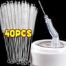 Reusable Drinking Straw Cleaning Brush Kit  Long Stainless Steel Nylon Pipe Cleaners For Straws Bot 9