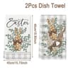 Bunny Print QuickDrying Kitchen Dish Towel  Easter Bunny Pattern 100 Polyester Decorative Dishcloth 7