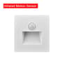 Infrared Motion Sensor Recessed Step Light  LED Wall Stair Light For Indoor Outdoor Hallway  Garden 8