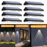 Solar LED Fence  Deck Lights  IP65 Waterproof Outdoor Path Stair  Wall Lights With 3 Color Temperat 10