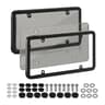 Universal US License Plate Frame Set  Durable Plastic Plate Holder With Covers  Mounting Hardware 6