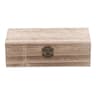 Wooden Storage Box With Vintage Metal Latch  Retro Jewelry Box Desktop Organizer Keepsake Gift Box  7
