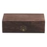 Wooden Storage Box With Vintage Metal Latch  Retro Jewelry Box Desktop Organizer Keepsake Gift Box  6