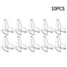 10 Pcs Transparent Acrylic Coin Display Stand Holders  Clear Mini Easels For Coins Medals Photos  C 7
