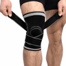 1pc Knee Brace Compression Sleeve With Adjustable Strap  Meniscus Support For Running Arthritis  Jo