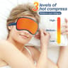 Electric Heated Eye Massage Mask With Vibration  USB TypeC  Adjustable Hot Compress Sleep Eye Mask  8