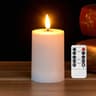 Flameless LED Pillar Candle With Remote Timer  Warm White Battery Operated Decorative Candle For We 7