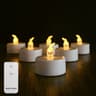 Flameless LED Tea Light Candles With Remote Control  Battery Operated Flickering Candles For Home W 6