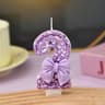 Dream Purple Bow Digital Birthday Candle  Creative Number Cake Candle For Birthday Party Decoration 8