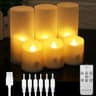Flameless LED Tea Light Candles With 6Hour Timer Battery Operated Flickering Candles For Home Weddi 10