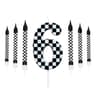 7pcs Racing Cars Birthday Candle Set  Checkered Number Cake Candles For Kids Race Car Party Decorat 12