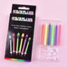 6Color Flame Birthday Candles  Colorful Rainbow Cake Candles For Birthday Parties Weddings  Celebra 6