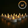 Flameless Flickering LED Tea Lights With 6Hour Timer  Battery Operated Votive Candles For Home  Hol 6