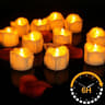 Flameless Flickering LED Tea Lights With 6Hour Timer  Battery Operated Votive Candles For Home  Hol 7