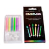 Rainbow Color Flame Birthday Candles  Colorful Cake Decoration Candles For Parties Weddings  DIY Ba 6
