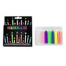 Rainbow Color Flame Birthday Candles  Colorful Cake Decoration Candles For Parties Weddings  DIY Ba 10