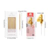 17pcs Golden Number Birthday Candles  Metallic Digital Cake Toppers For Birthday Wedding  Celebrati 12