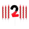 7pcs Black  Red Mouse Number Birthday Candles  Cartoon Cake Decorations For Boys  Girls Birthday Pa 7