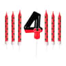 7pcs Black  Red Mouse Number Birthday Candles  Cartoon Cake Decorations For Boys  Girls Birthday Pa 9