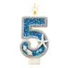TwoColor Starfish Number Birthday Candle 09  Handmade Cake Decoration For Parties  Celebrations 11