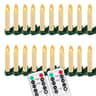 Flameless LED Taper Candles With Remote  Timer  ClipOn Christmas Tree Lights For Holiday  Wedding D 7