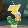Forest Animal Leopard Number Digital Candle 09  Cartoon Birthday Cake Decoration For Kids Party 9