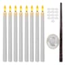 Floating Flameless LED Candles With Magic Wand Remote Flickering Hanging Taper Candles For Hallowee 6