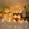 24Pcs Flickering LED Candle Tealights NoRemoteRemote Control Candles Flameless With Battery For Wed 11