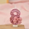 Pink Bow Sequin Digital Birthday Cake Candle  Creative Anniversary  Party Cake Decoration 14