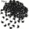 Realistic Plastic Mini Spider Decoration  Black Halloween Prank Prop  Haunted House Decor 6