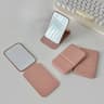PU Leather Foldable Makeup Mirror  Portable Compact Pocket Cosmetic Mirror For Travel  Daily Use 8