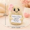 Positive Energy Pocket Hug Crochet Doll  Handmade Knitted Plush Emotional Support Gift With Card 21