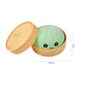Glitter Dumpling Squishy Toy With Bamboo Steamer  Slow Rising Stress Relief Squeeze Toy  Sensory Fi 19