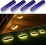 4Pack Solar Deck Lights  IP68 Waterproof LED Step Lights For Stairs Driveways Decks  Walkways 8