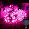 Solar Lotus Flower String Lights  Waterproof LED Cherry Blossom Fairy Lights For Garden Patio  Chri 16