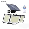 318 LED Solar Motion Sensor Light  IP65 Waterproof Outdoor Security Floodlight With Remote Panel  4 11