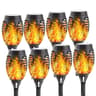 12 LED Solar Flame Torch Light  Waterproof Flickering Garden Pathway Landscape Lamp 10