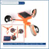 Solar Bird Repeller  360 Rotating Waterproof Bird Scaring Device For Farms Orchards Gardens  Fish P 8
