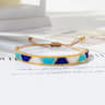 Bohemian Multicolor Glass Beaded Bracelet  Adjustable Handwoven Rice Bead Bracelet With Geometric A 11