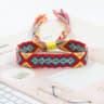 Bohemian Handmade Rainbow Braided Cotton Bracelet  Adjustable Friendship Wristband For Women Lucky  15