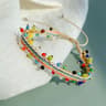 KKBEAD Handwoven Colombia Cotton Bracelet  Adjustable Boho Braided Friendship Wristband For Women   5