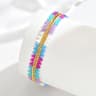 ZHONGVI Bohemian Braided Chain Bracelet  Stainless Steel Minimalist Bangle For Women Adjustable Eve 6