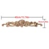 Unpainted Wood Carving Corner Applique  Retro Furniture Trim Frame Decor 28
