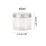 20250 ML Clear Plastic Storage Jars With Aluminum Lids  Airtight WideMouth Food Cosmetic  Travel Co 10