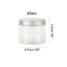 20250 ML Clear Plastic Storage Jars With Aluminum Lids  Airtight WideMouth Food Cosmetic  Travel Co 11