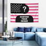 Personalized American Flag Photo Tapestry  Custom Family Pet  Portrait Wall Hanging Banner 15