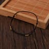 Handmade Lucky Bead Bracelet  Adjustable Red Rope Friendship Bracelet With Gold Beads For Women  Me 7